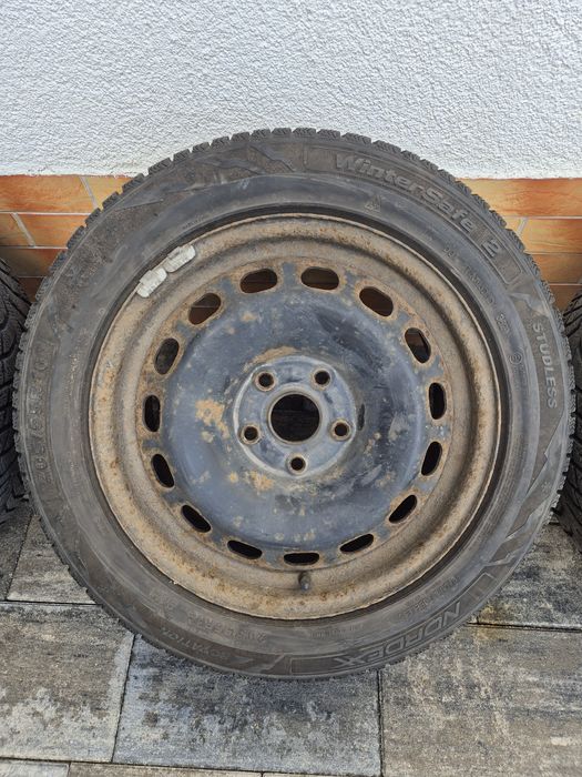 Koła Felgi stalowe 5x112 16" Audi opony zimowe