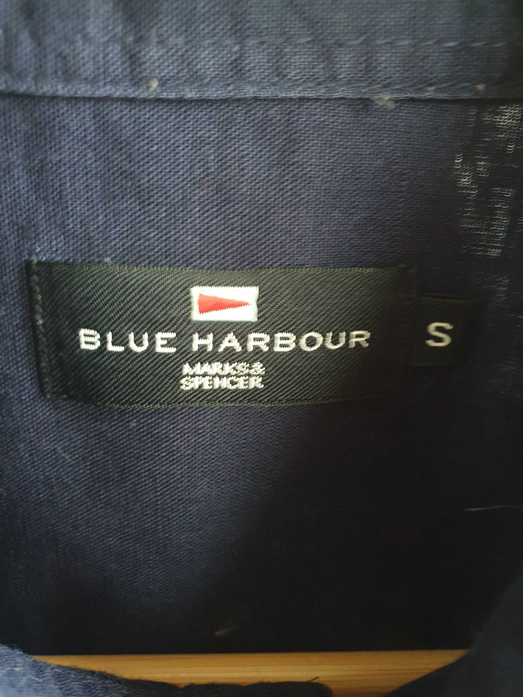 Granatowa lniana koszula Blue Harbour S męska