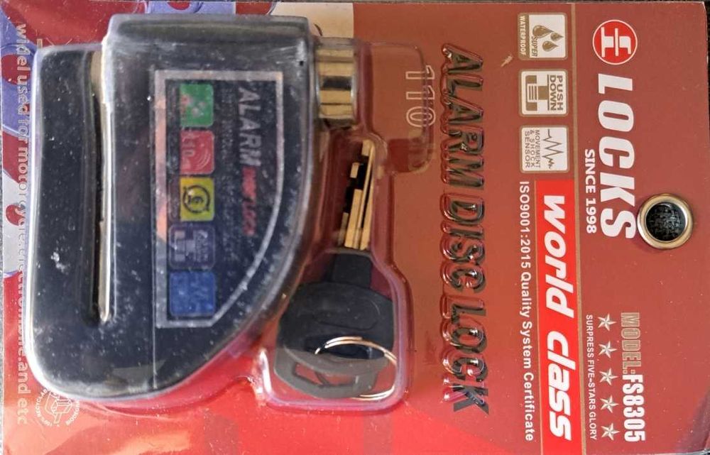 Moto Anti-Furto Freio com Alarme De Segurança