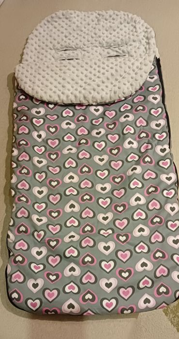 Śpiworek wkładka do spacerówki wózka dziecięcego lub na sanki