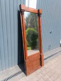 Zabytkowe lustro w drewnianej ramie 76x195