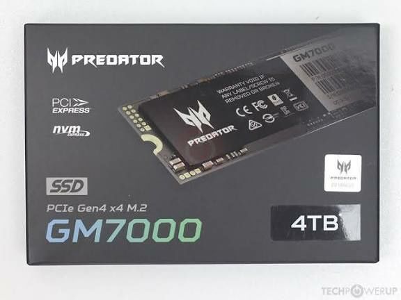 SSD m.2 nvme Predator 4TB