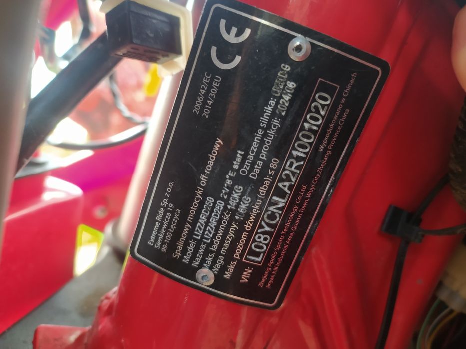 Motocykl Asix lizzard 250