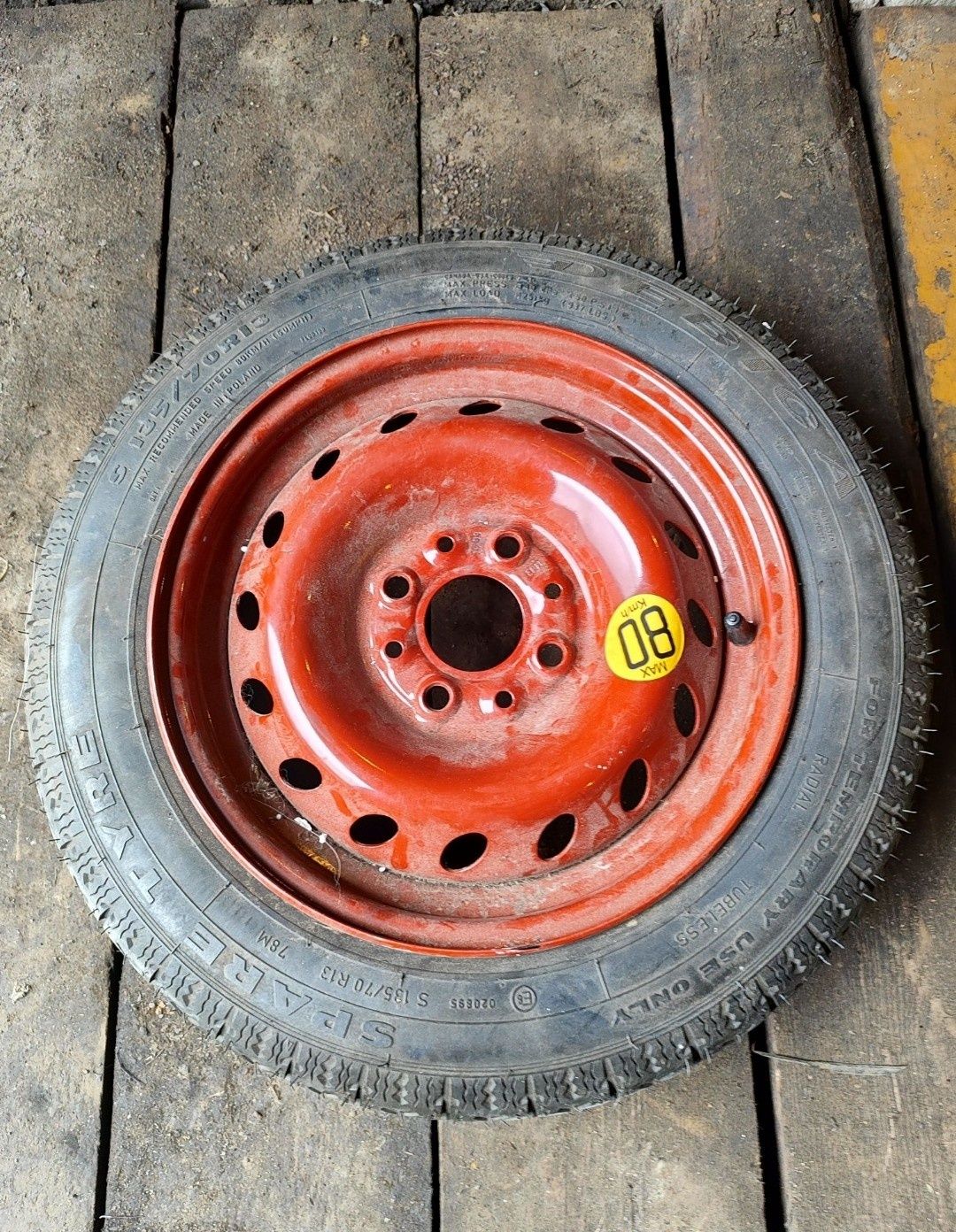Koło zapasowe felga Seicento stalowa Cinquecento 13 cali 4x98