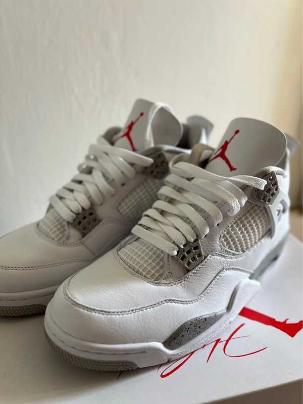 *NoweJordan4 Air4ButyWhiteUnisexTrampki*40