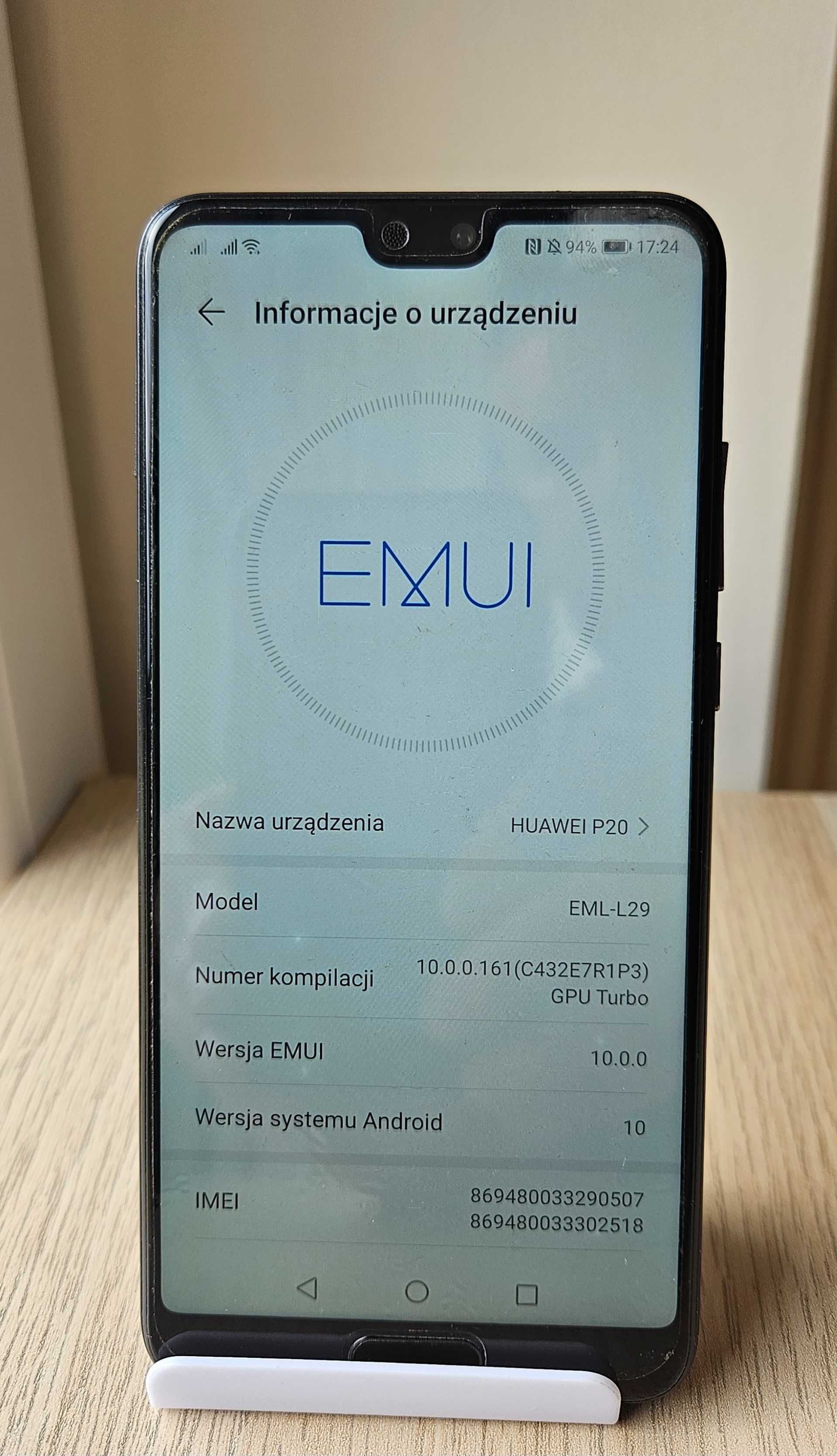 Huawei P20 4/128 GB 5,8" 12 Mpx 3400 mAh NFC dual SIM