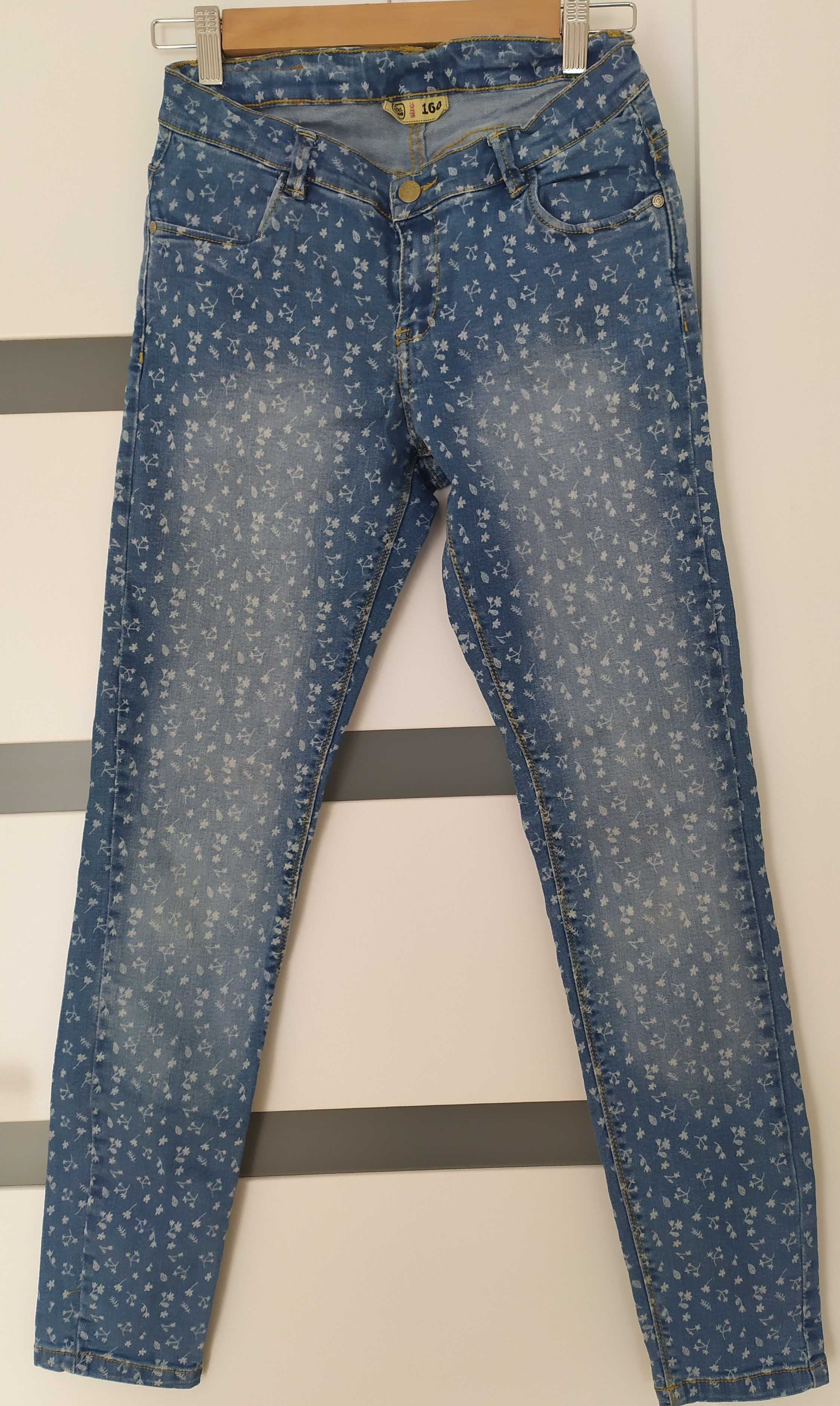 Zestaw Cool Club spodnie jeansy + top print 164 cm