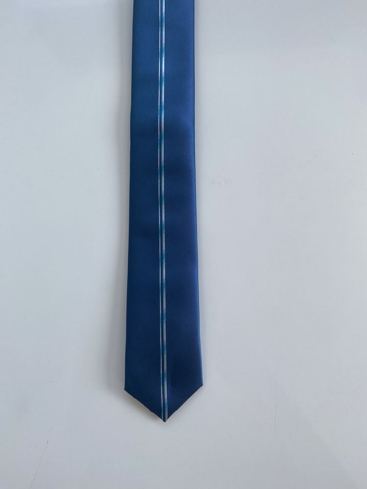 Krawat męski nowy 6,5 cm szerokość kolor turkus nie używany