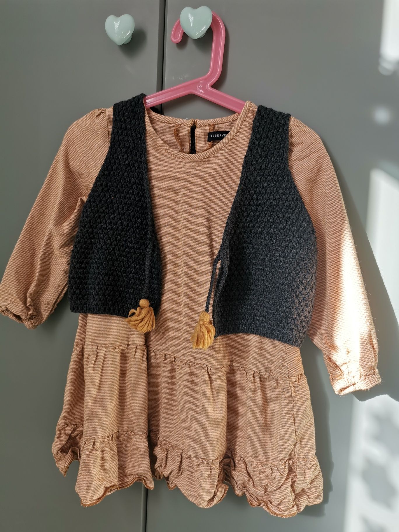 Sukienki x4 / H&M, Reserved, Tchibo / 92-98