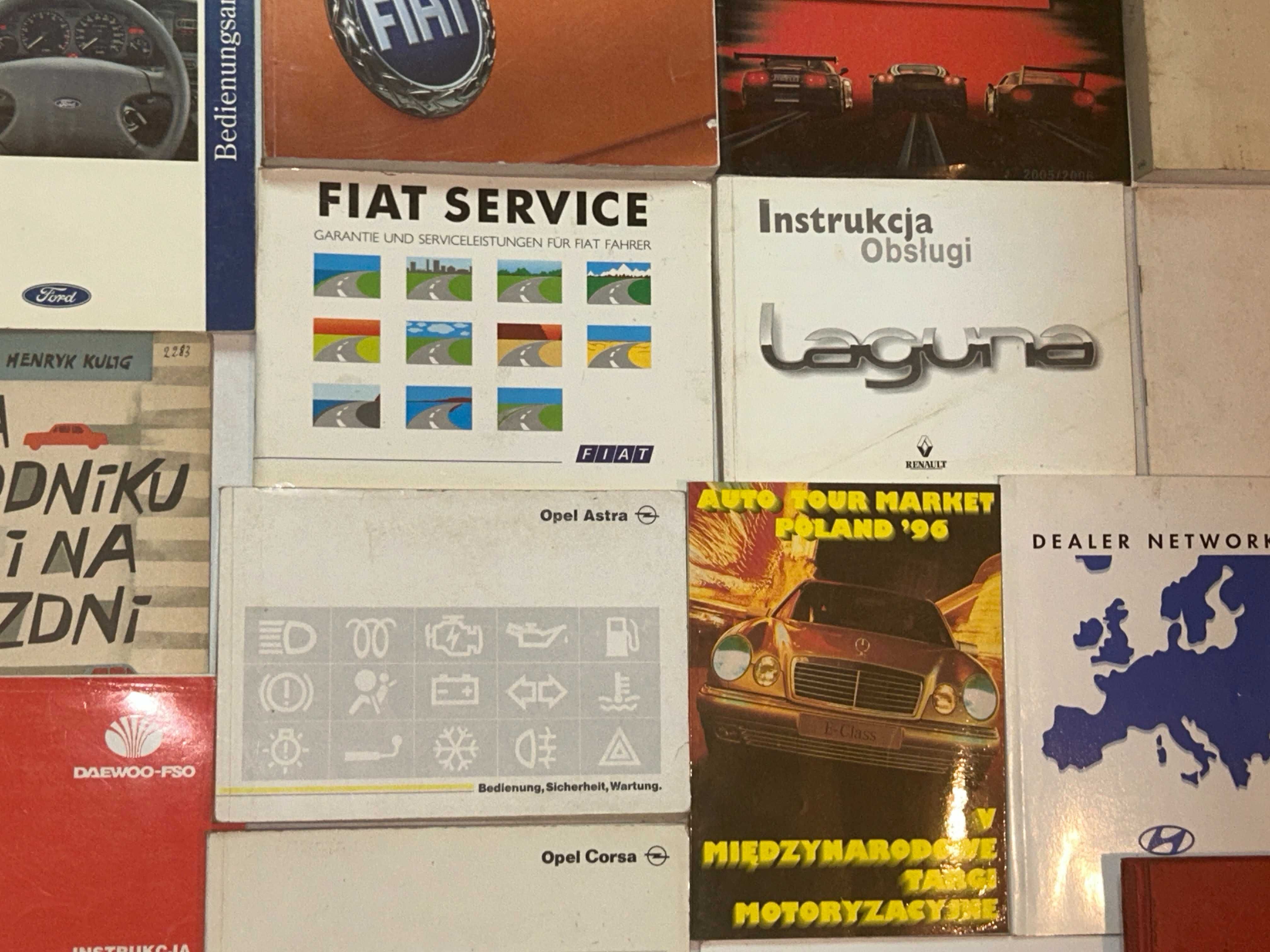 Instrukcje obsługi FIAT,Opel,MERCEDES,Renault..