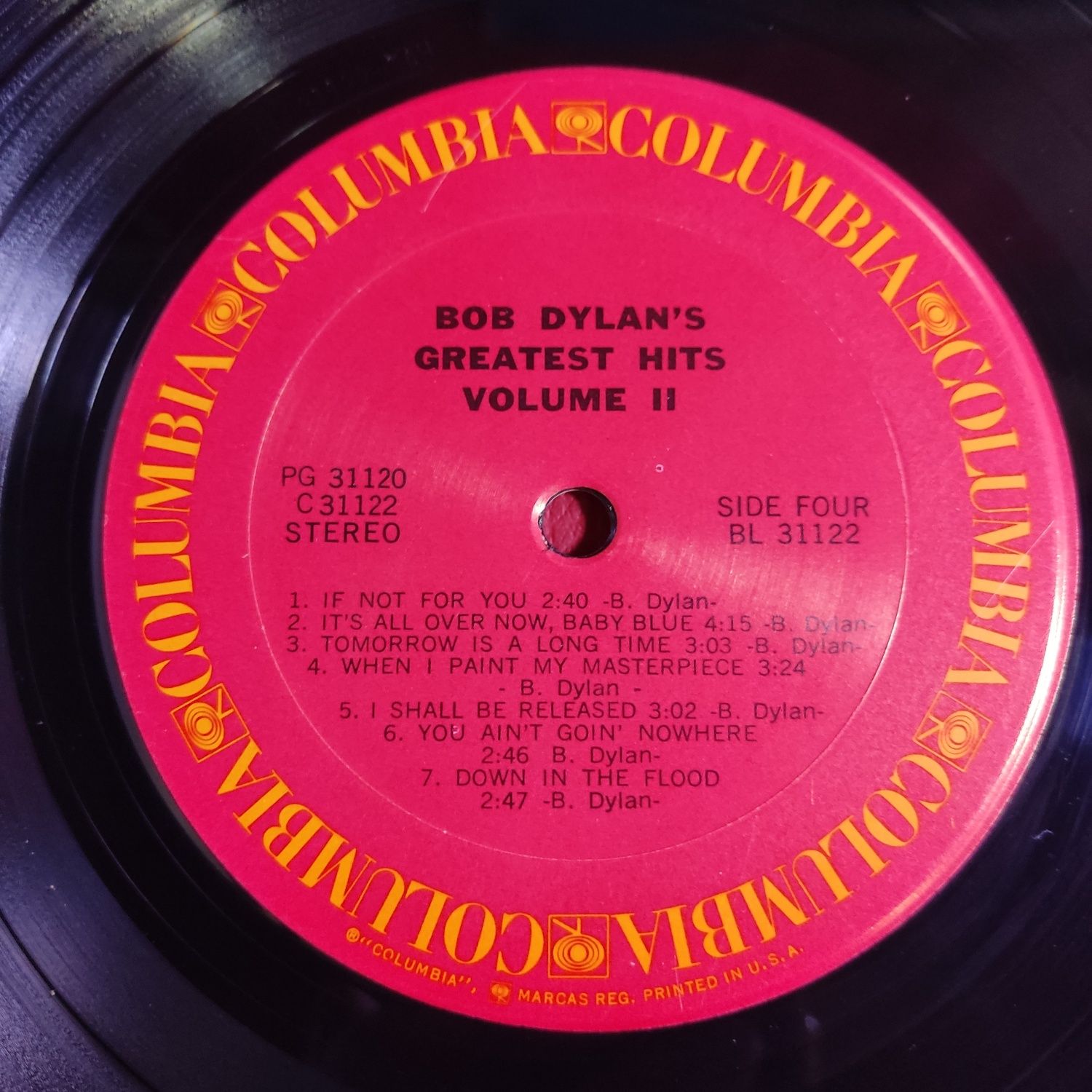 Bob Dylan ‎– Bob Dylan's Greatest Hits Volume II.Оригінальні.1971.U.S.