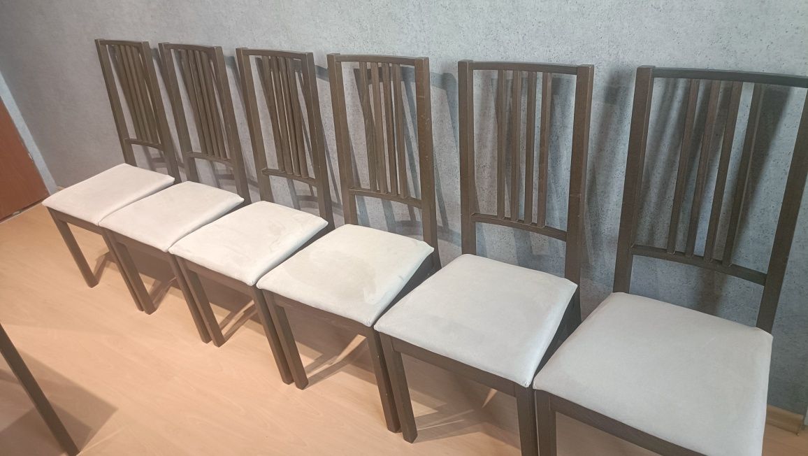6 krzeseł bojre IKEA                 (krzesła, krzesło)
