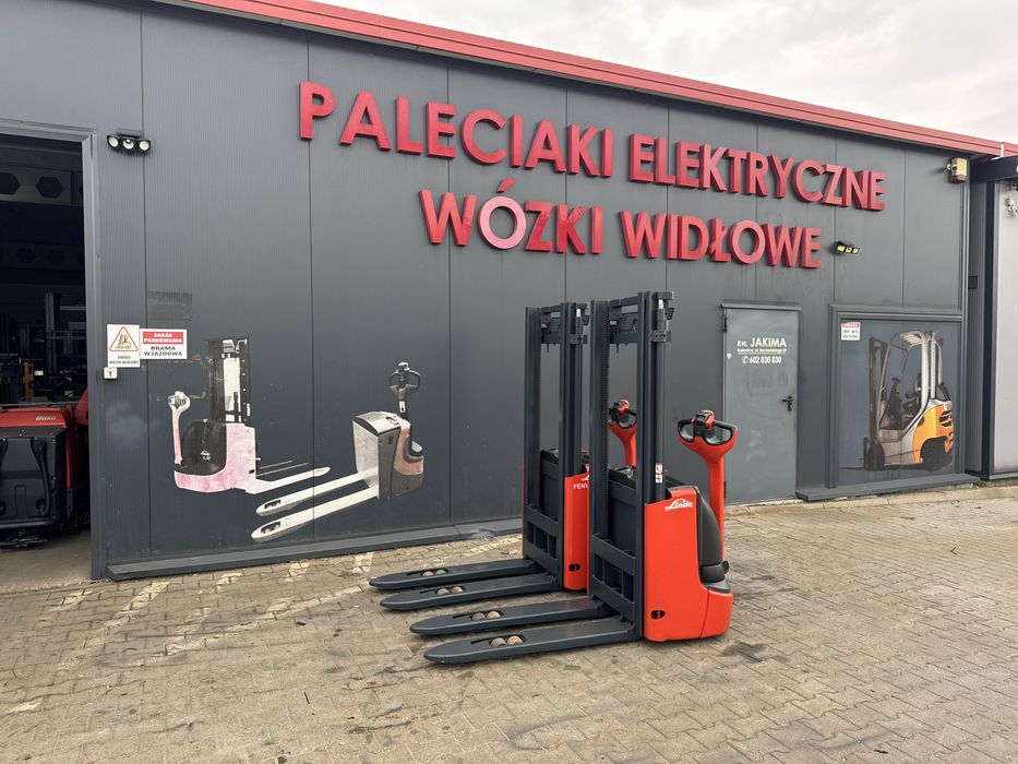 Paleciak elektryczny Linde L 12 2018 r 290 cm 1200 kg wózek sztaplarka