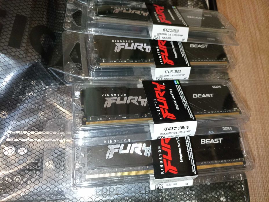 Gigabyte B550M Aorus, AMD Ryzen 7 5700x, Kingston Fury Beast комплект