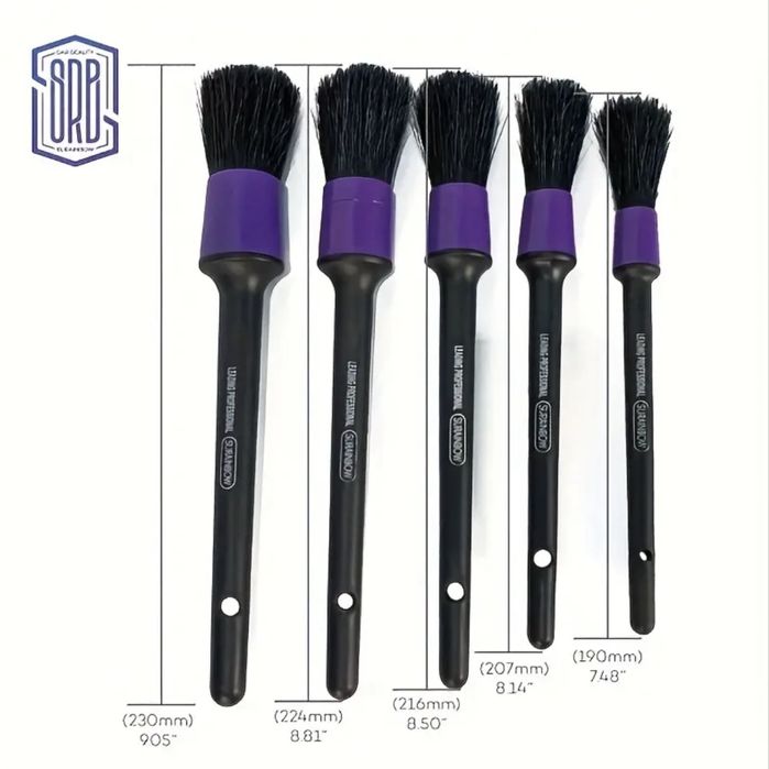 Набір пензлів (кісточок) для детейлінгу Surainbow (SRB) 5шт.