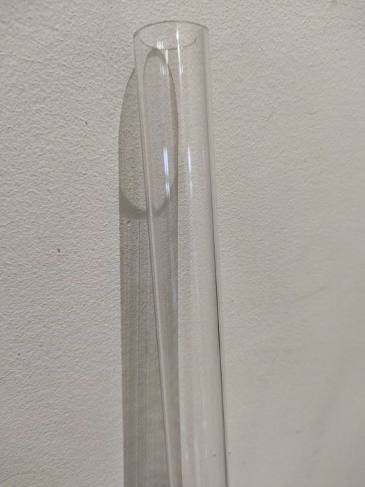 Przezroczysta wytrzymała rurka plexi PMMA 760x25mm gr. wewnętrzna 2mm