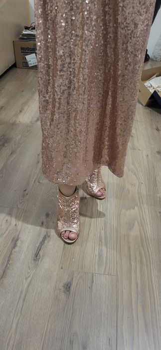 Святковий комплект: сукня + босоніжки в тон (одягали 1 раз)