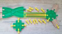 Zestaw rozjazdy i łączniki do toru drewnianego IKEA BRIO Playtive