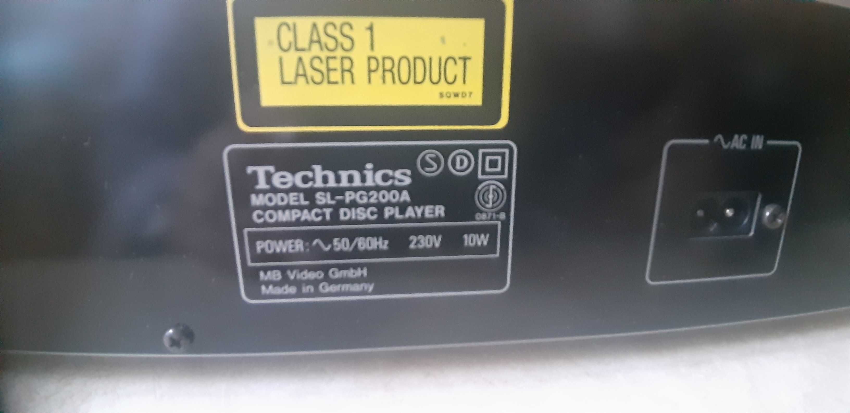 Technics odtwarzacz CD srebrny mod SL-PG200A
