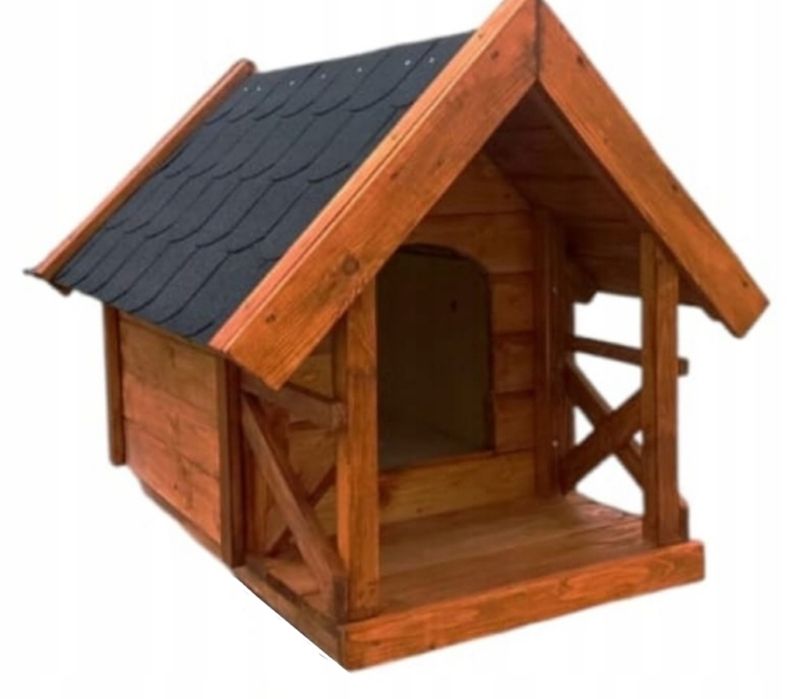 Buda dla psa XXL z przesionkiem