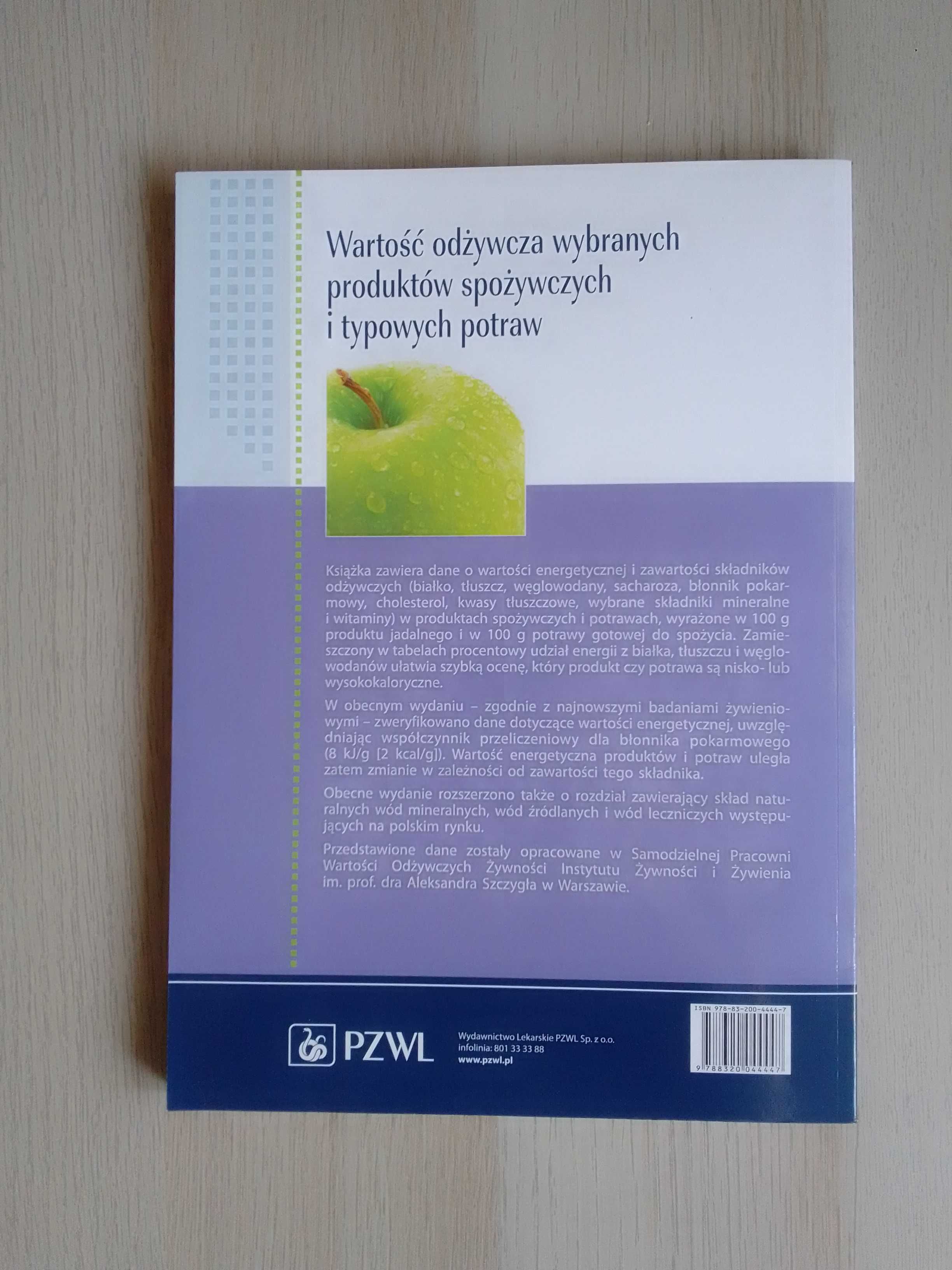 Wartość odżywcza wybranych produktów spożywczych i typowych potraw