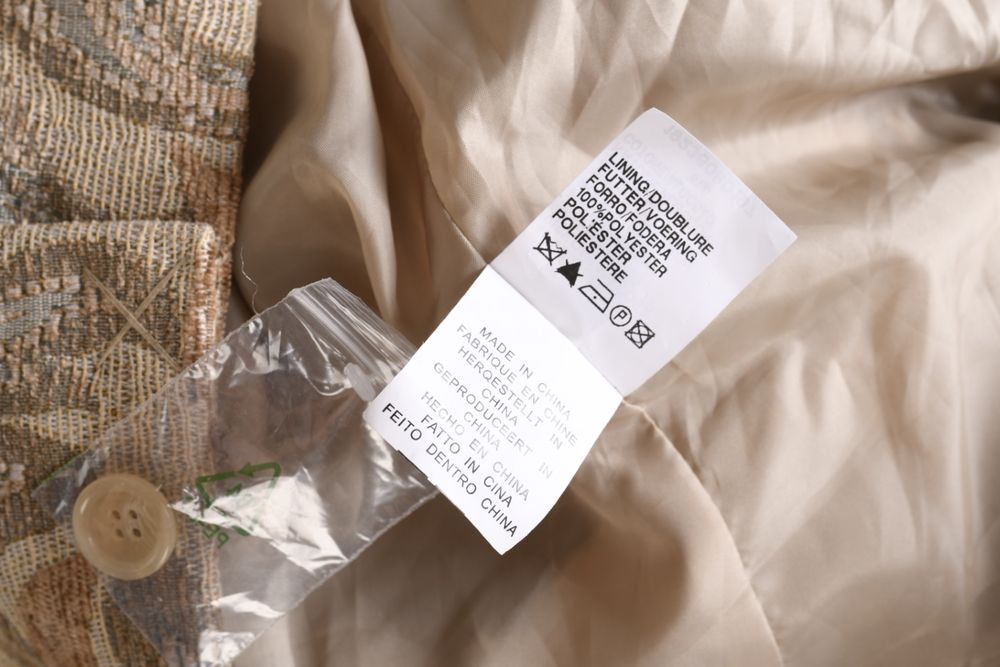 NIENHAUS wzorzysta żakardowa marynarka damska w beżu kurtka blezer 44