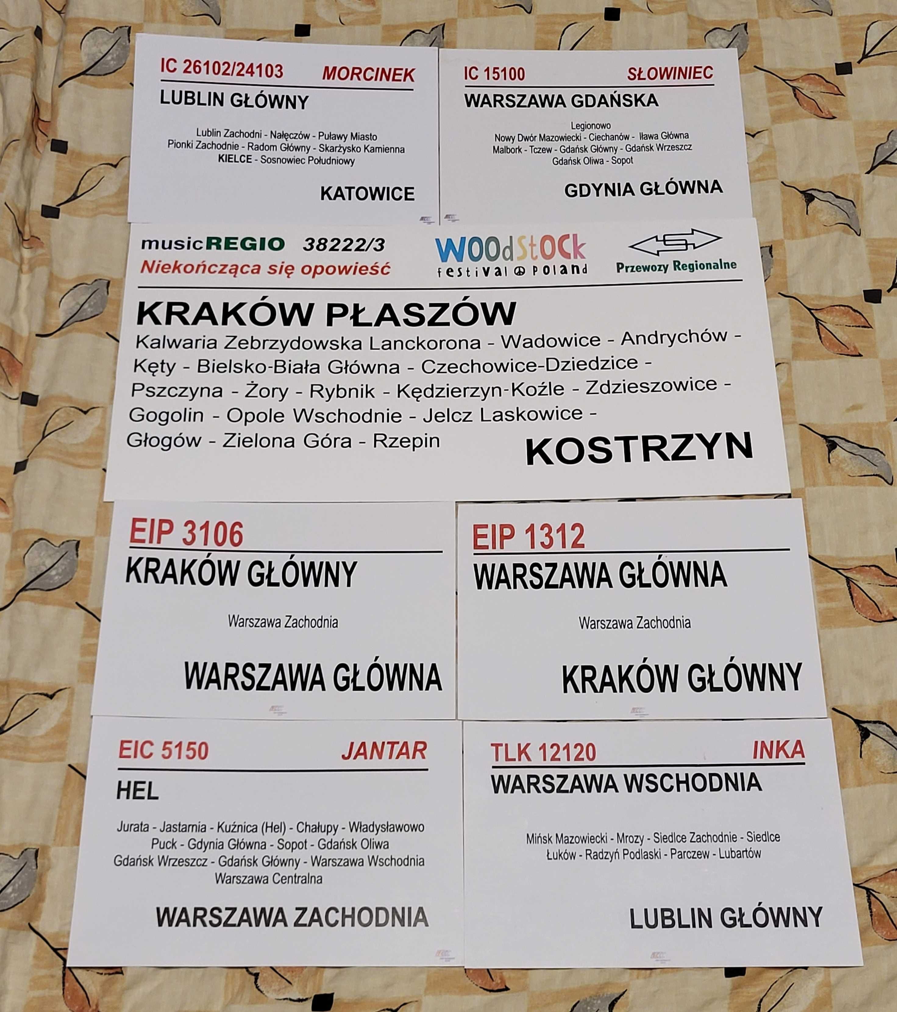 Zestaw tablic relacyjnych