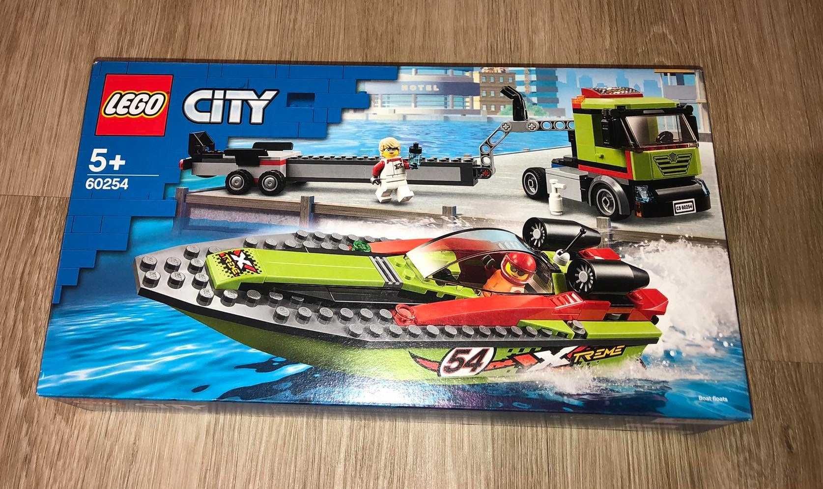 Lego 60254 City Transporter łodzi wyścigowej - zestaw NOWY