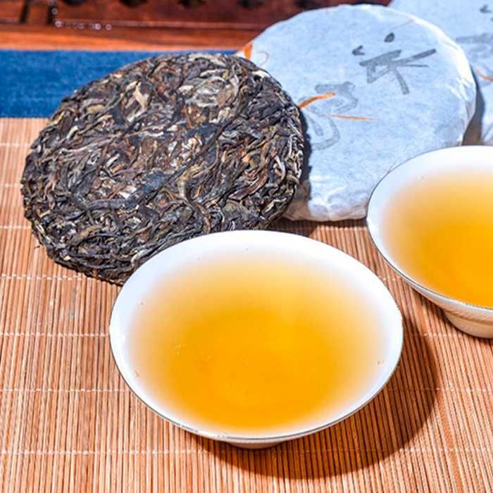 Шен пуер Ісландія 2015р 》витриманий зелений чай《 млинець 100г