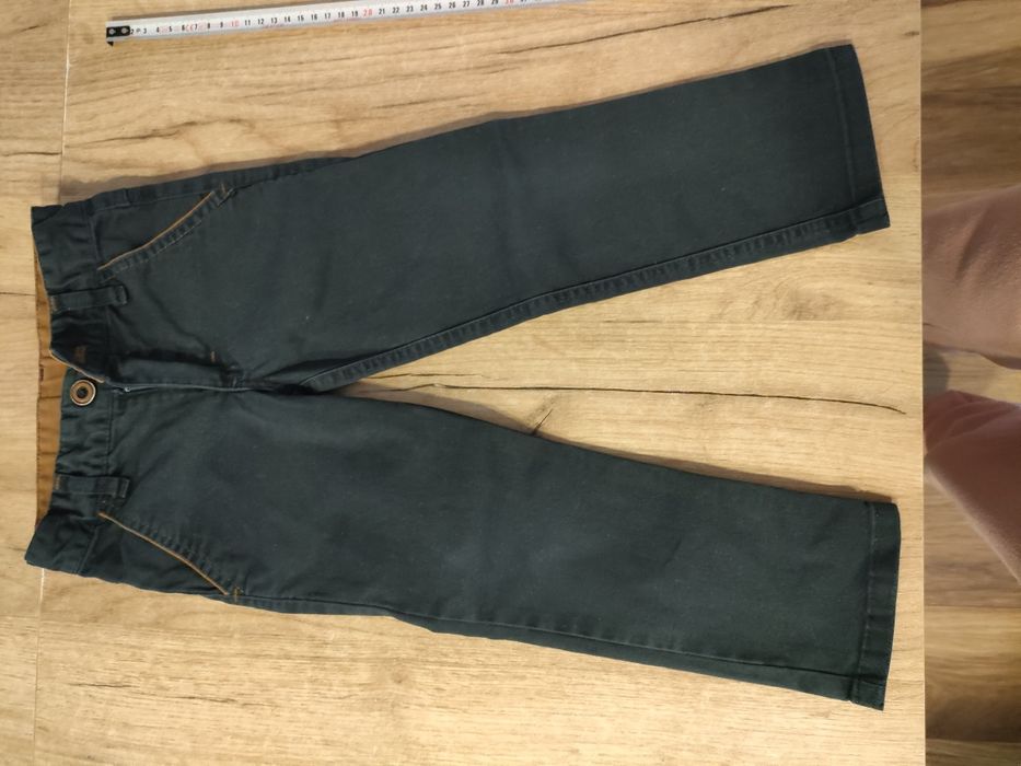 Spodnie chinosy granatowe eleganckie wyjściowe