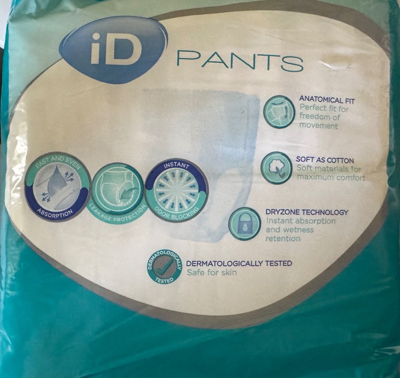 iD Majtki chłonne PANTS PLUS L; 10 szt.