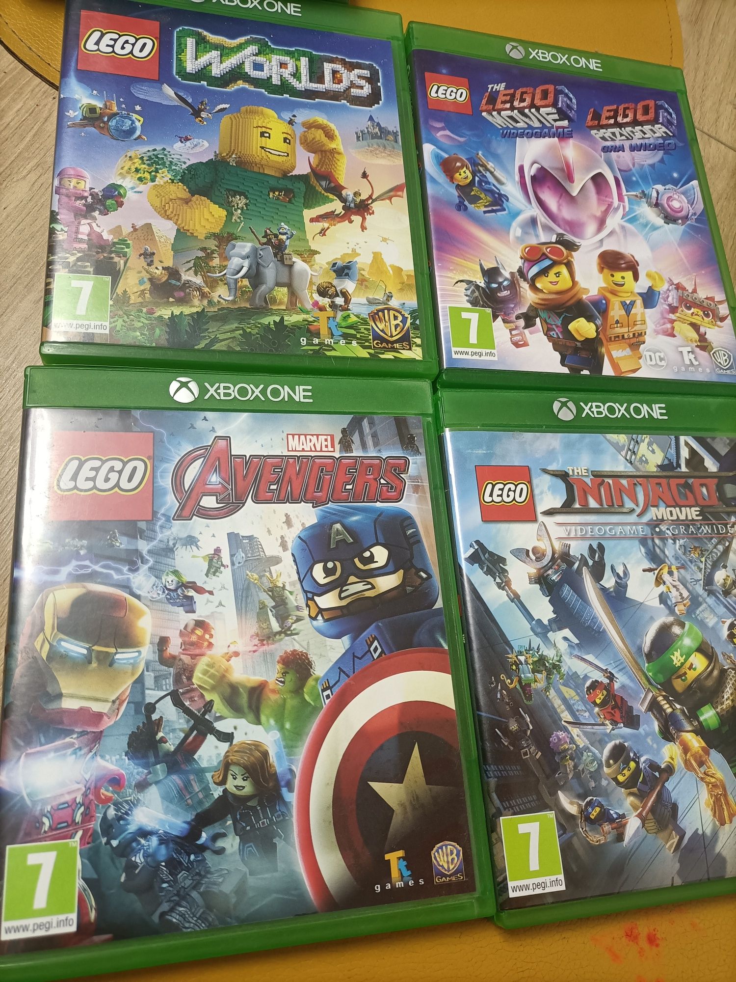 Xbox LEGO Ninjago Movie, World's, Avengers, LEGO Movie 2 Pegi 7