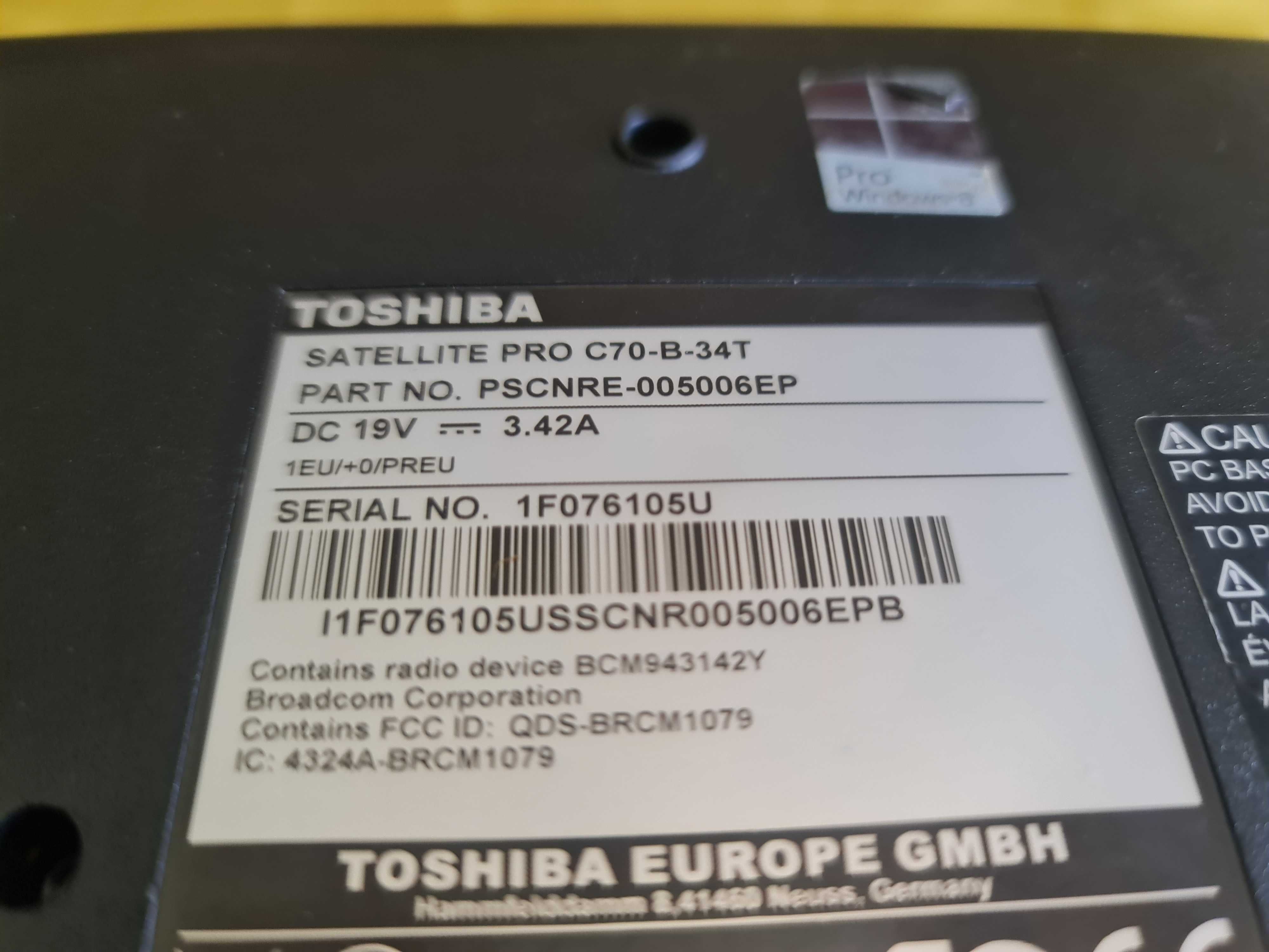 Computador portátil - Toshiba Satellite Pro C70-B-34T - 17" - i5-5200U