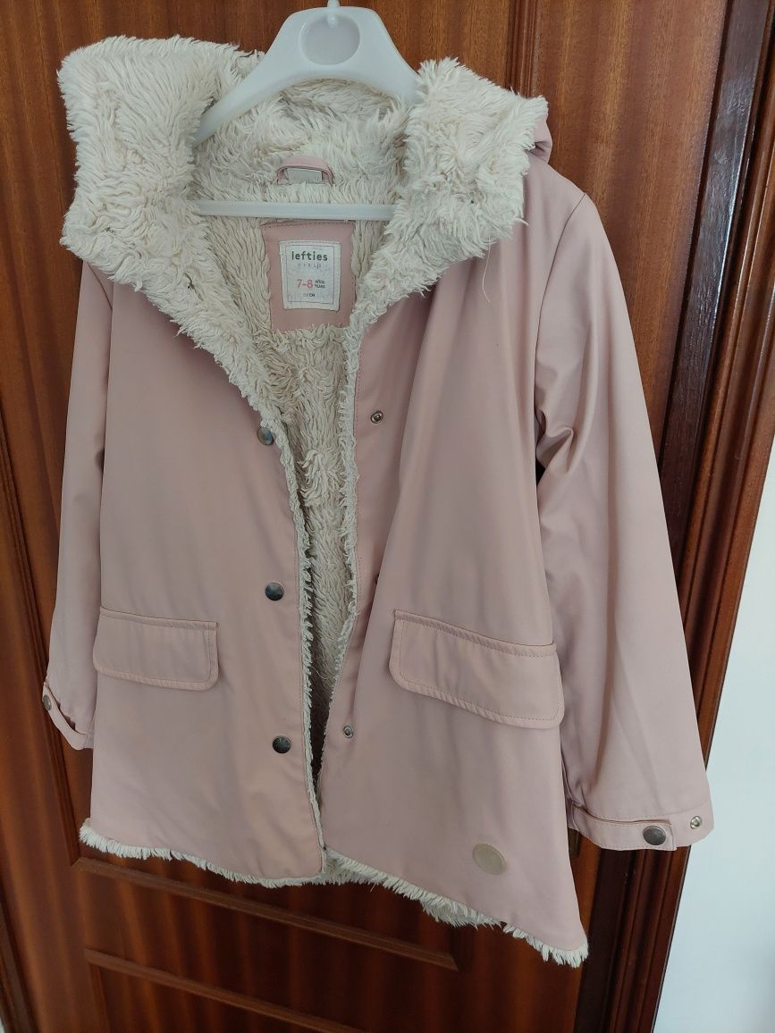 Parka de menina 7-8 anos