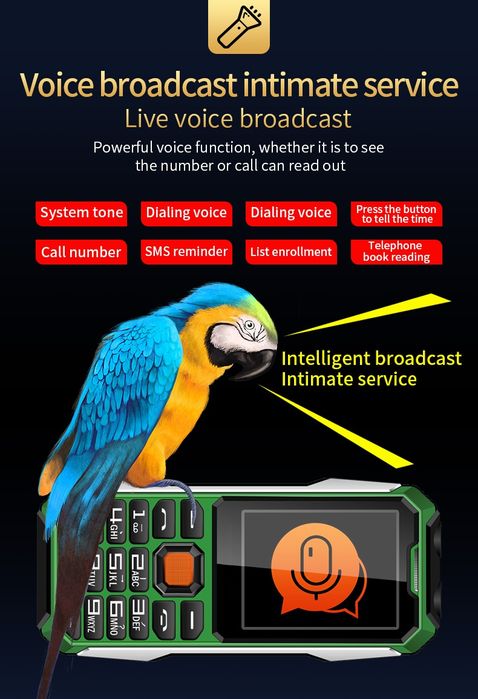 Telemóvel Antishock HappyHere A6