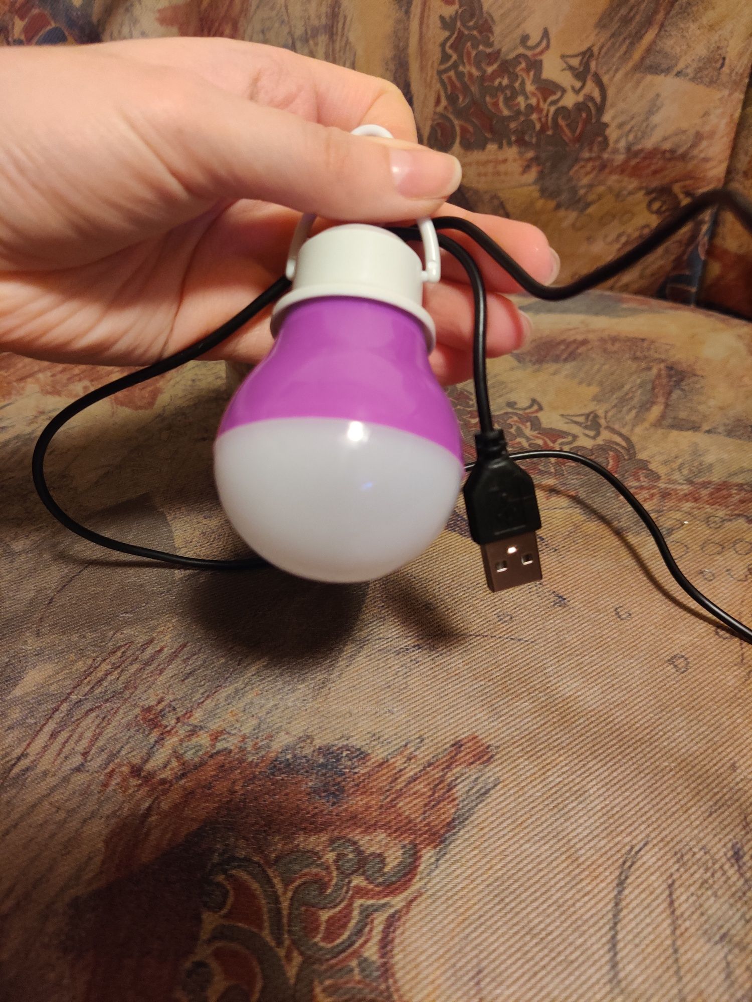 Лампа с USB шнуром