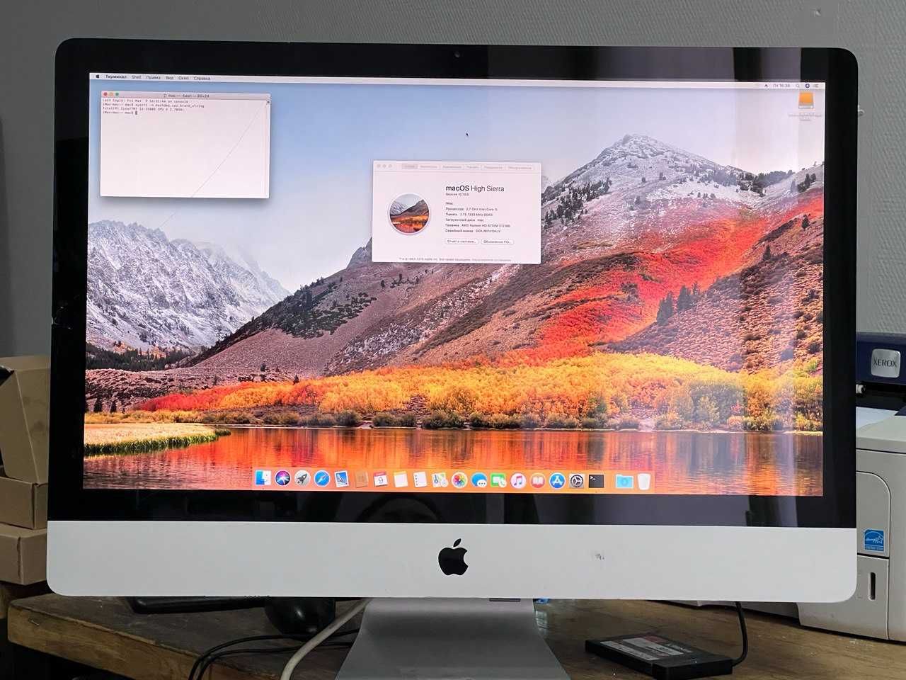 Apple iMac A1312 mid 2011 27" Intel Core i5 2500S 2GB RAM 2TB HDD