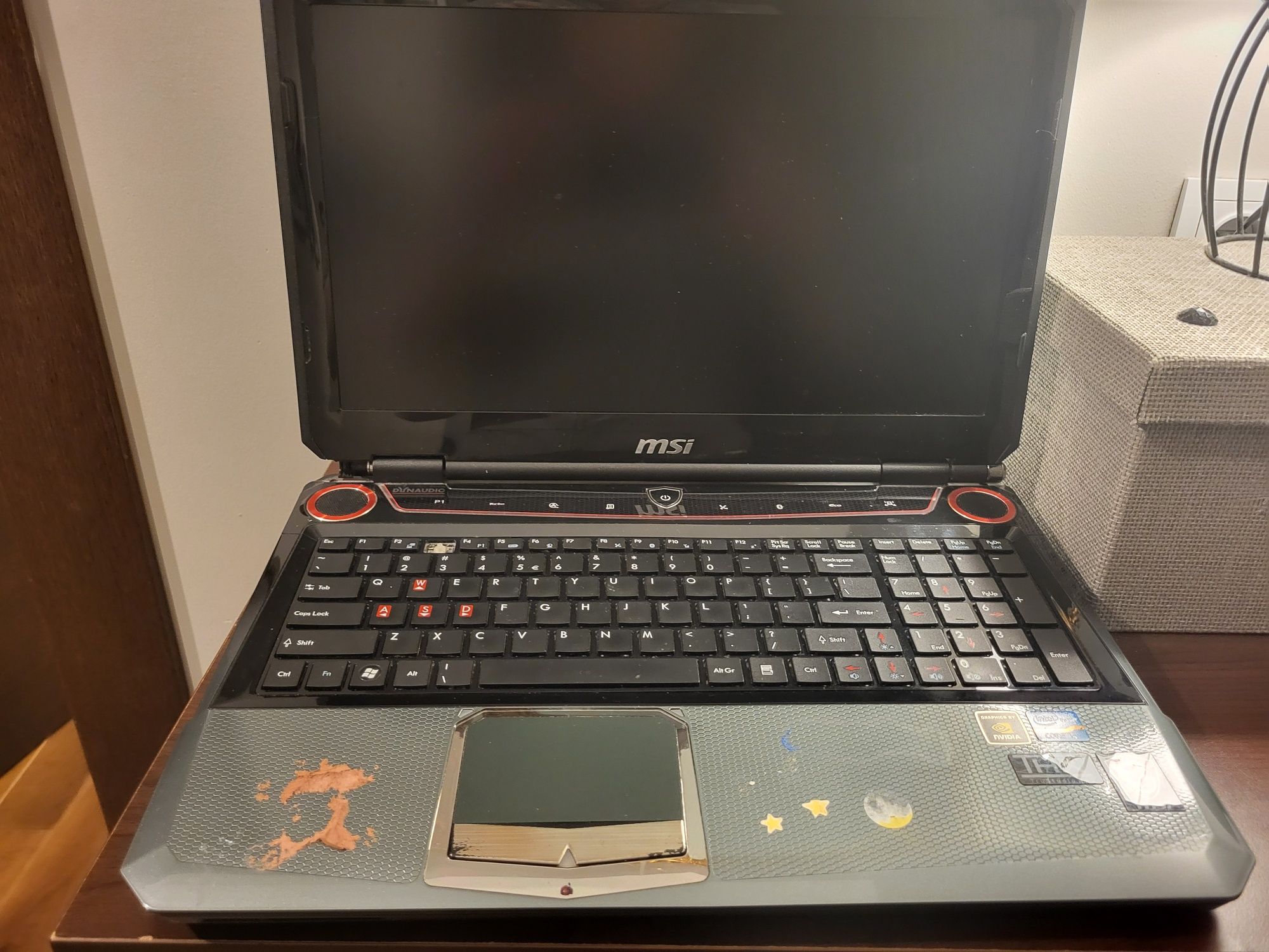 Laptop MSI GT 683 DX uszkodzony