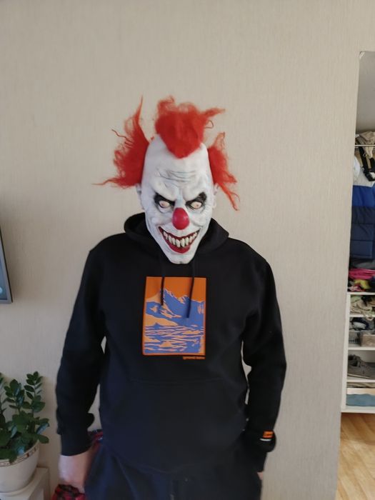 Маска злого клоуна гумова