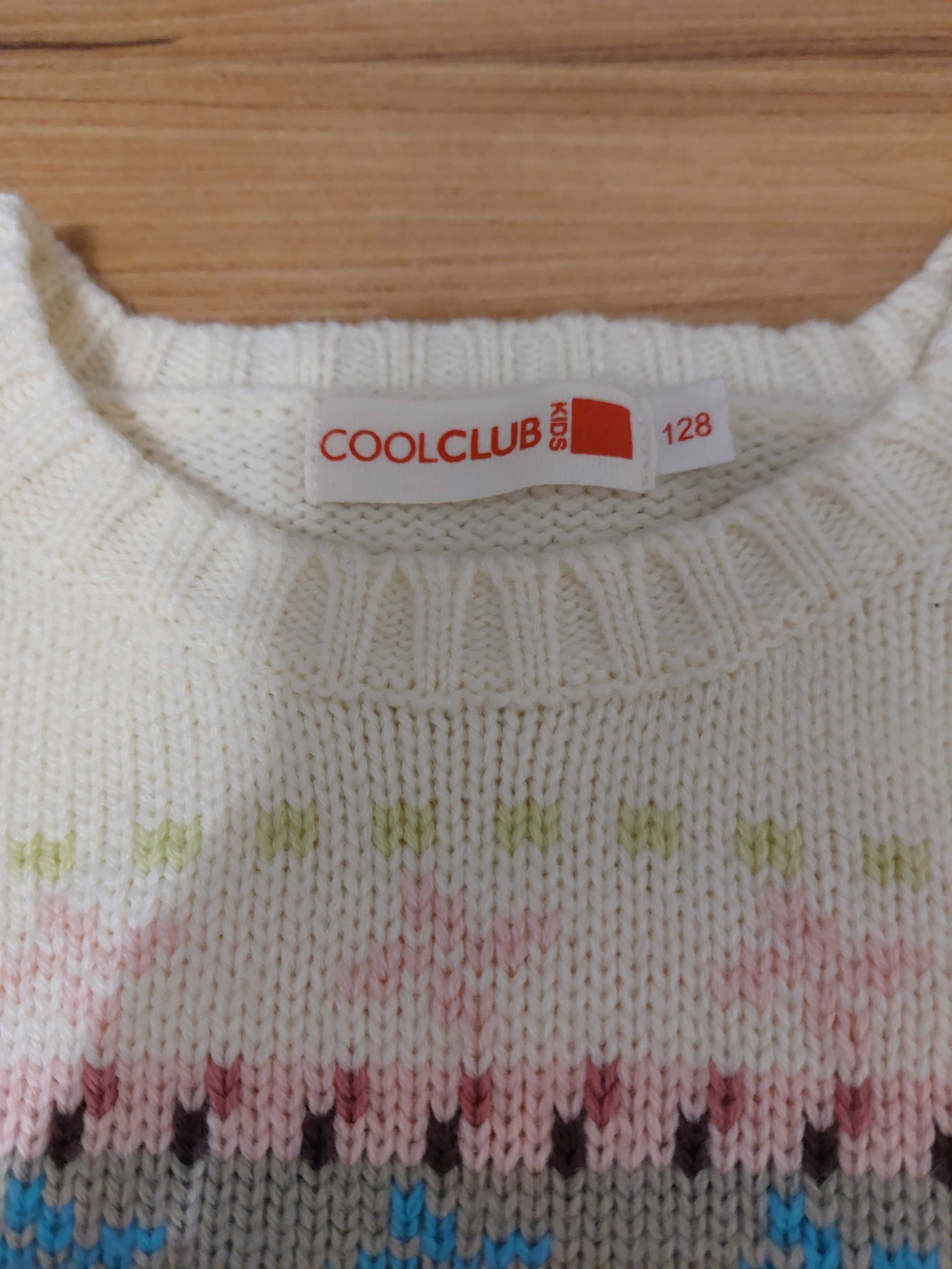 Bezrękawnik dziewczęcy, jasnokremowy (Cool Club) 128 cm