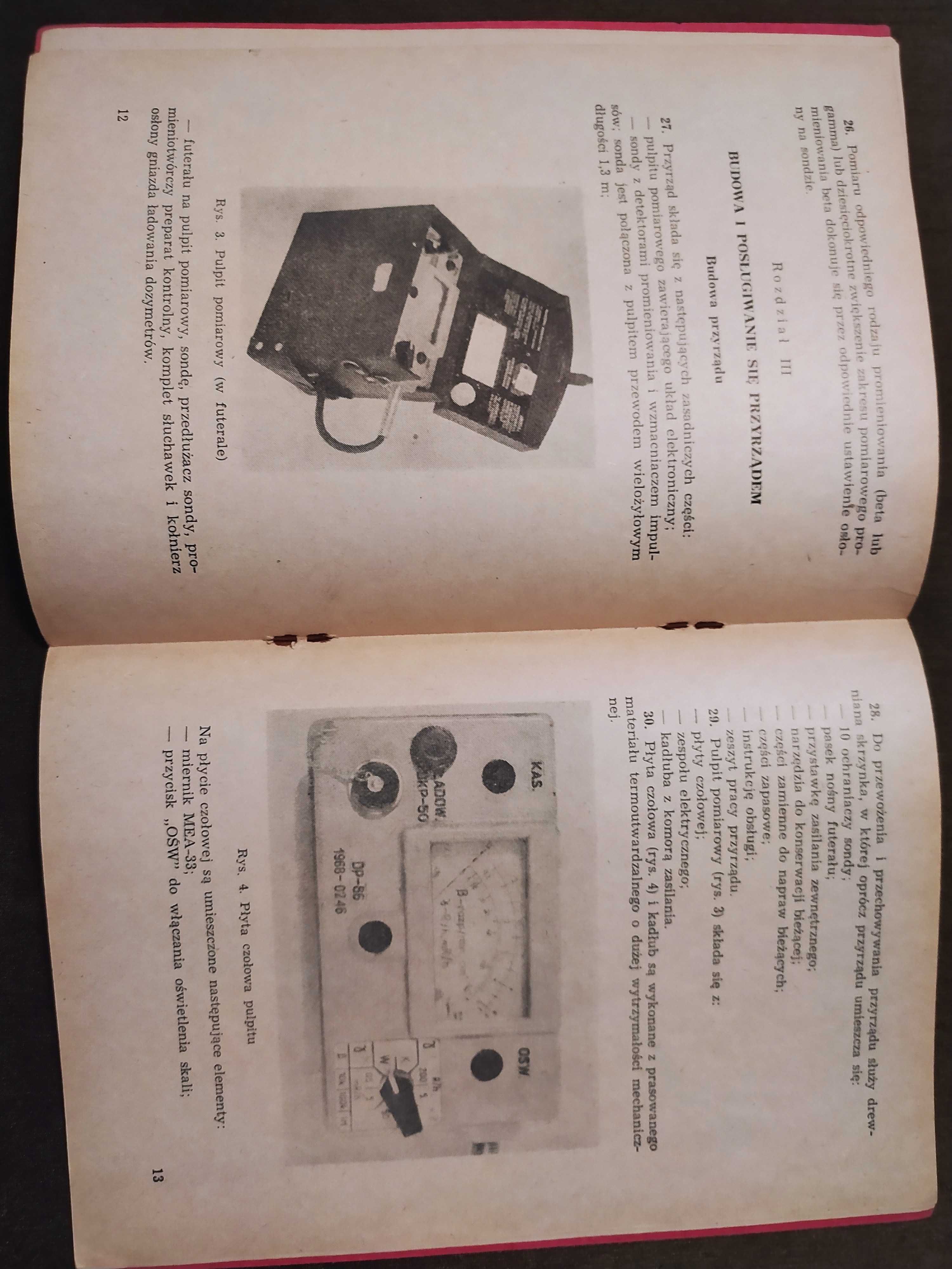 Instrukcja Wojsk Chemicznych rentgenoradiometr DP-66