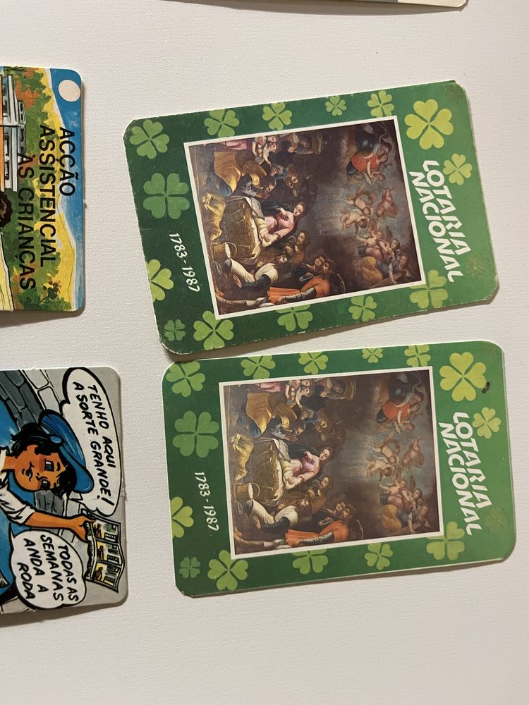 20 Calendários da Lotaria e totobola década 80