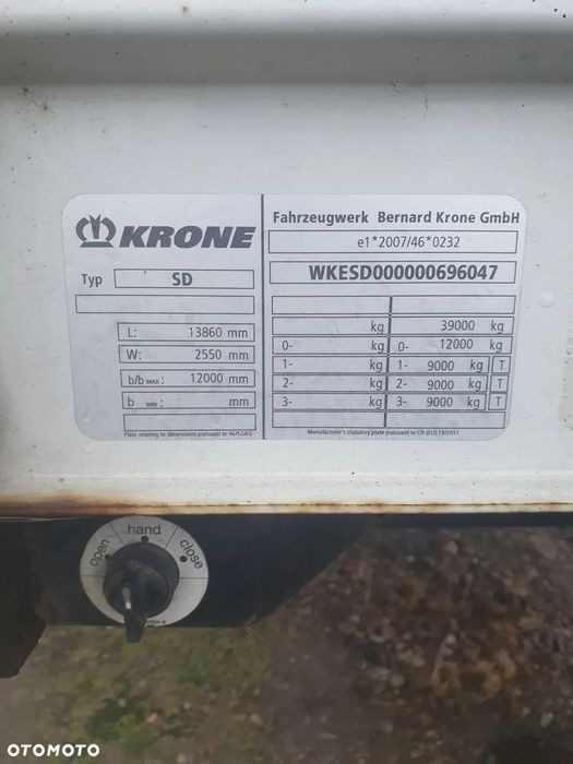 Krone SD CoilLiner  Coilmulda, Stan bardzo dobry