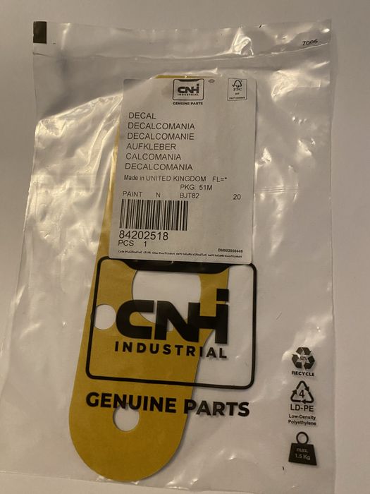 Przełacznik  wałka NEW HOLLAND CASE STEYR Naklejki na podłokietnik