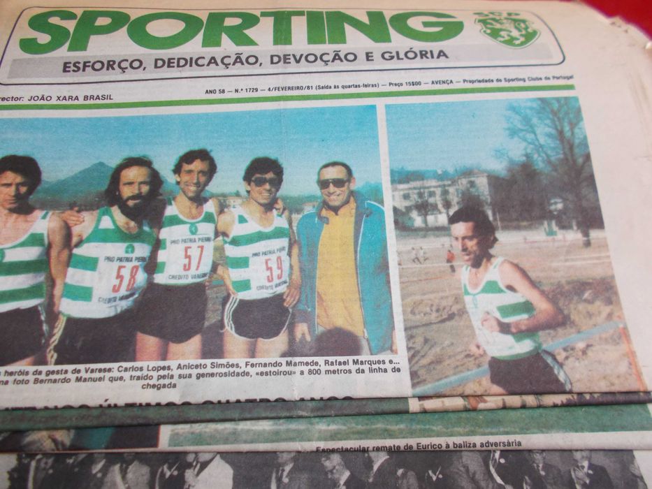 52 jornais Sporting raros.1984