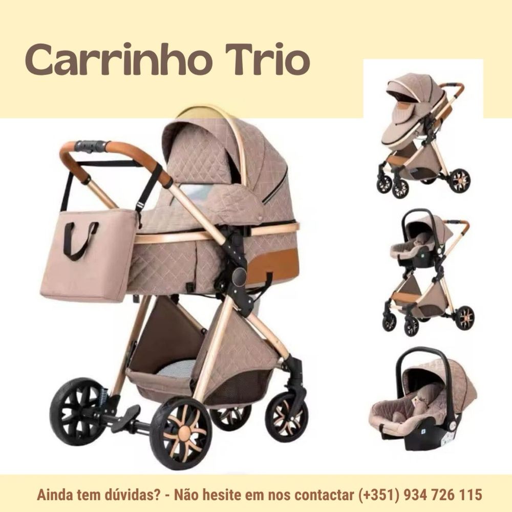 Carrinho de bebé 3 em 1