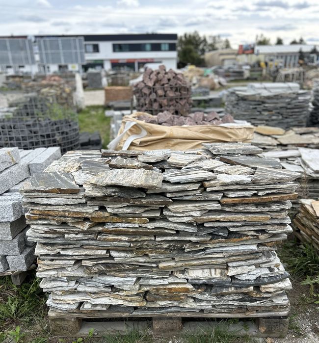 ŁUPEK ZEBRA Kamień Naturalny Płyty na Taras Schody Okładzina Elewacja