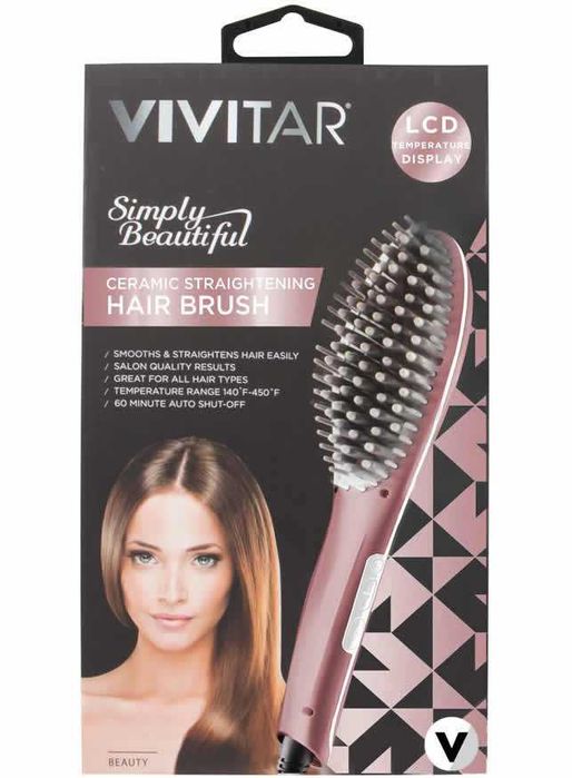 Керамическая щётка выпрямления волос VIVITAR PG 7200RG из США