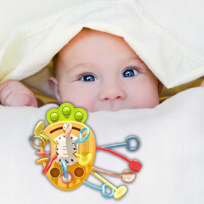 Zabawka Gryzak Montessori Sensoryczna Antystresowa Dla Niemowląt