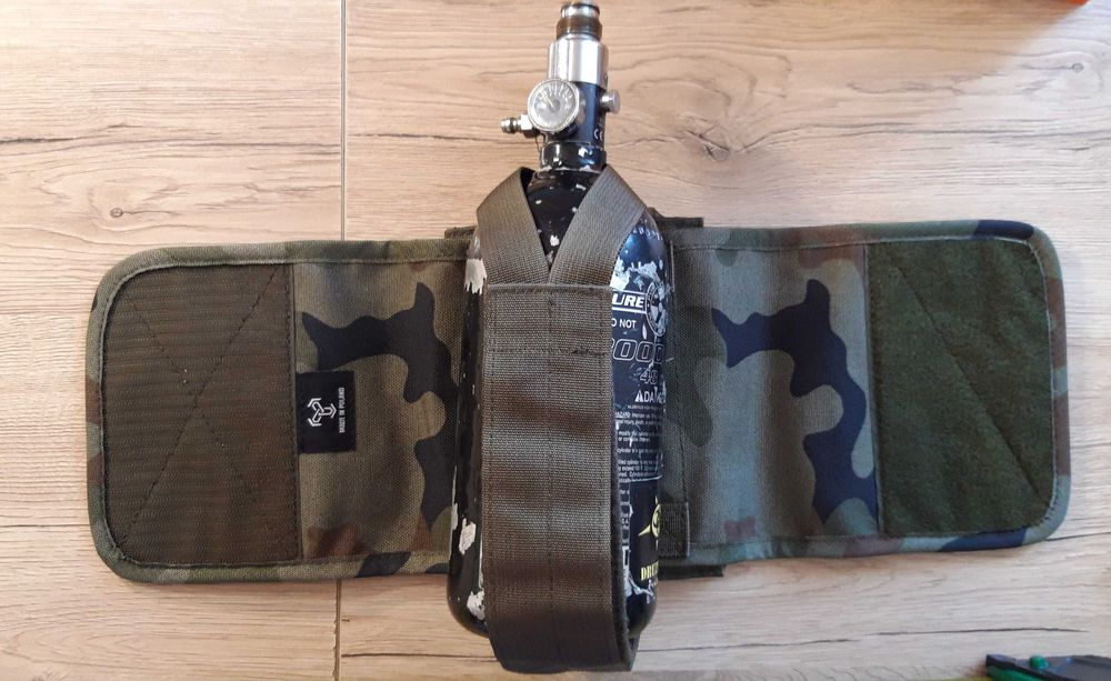 Moduł transportowy molle Specops. Kamuflaż leśny polski.